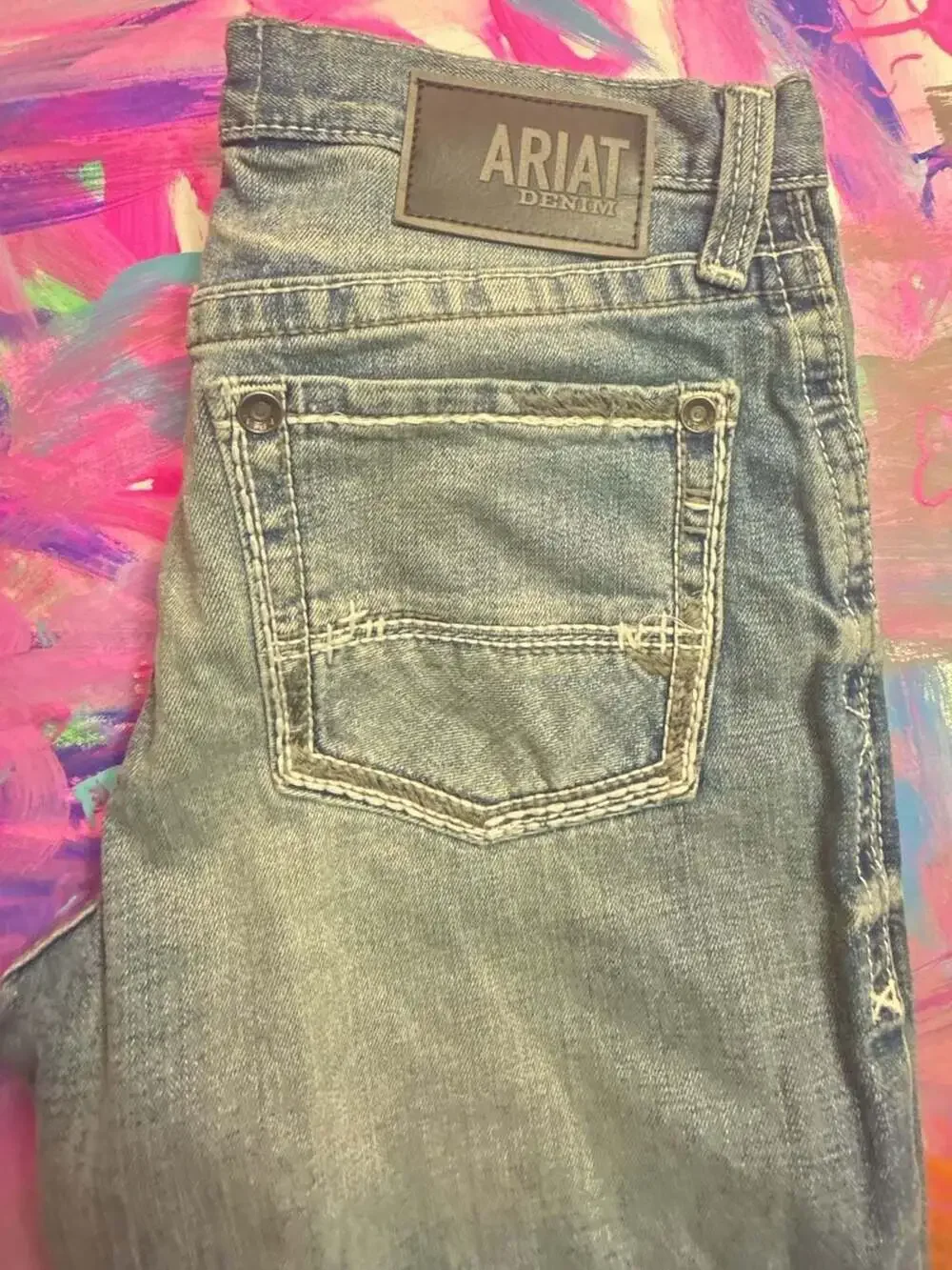 Ariat Denim Blue Jeans Size 32x30